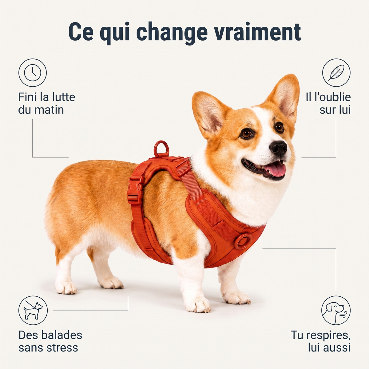 Harnais pour Corgi