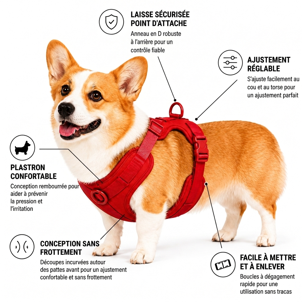 Harnais pour Corgi